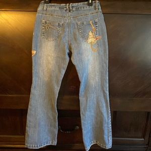 Designed butterfly jeans size 9/10